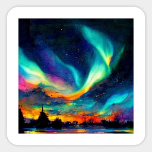 Northern Lights Aurora Borealis Sticker
